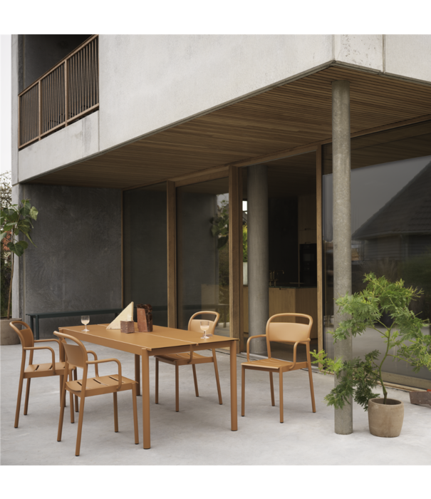 Muuto  Muuto Outdoor - Linear Steel Side Chair Grey