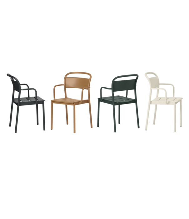 Muuto  Linear Steel Side Chair Burnt Orange