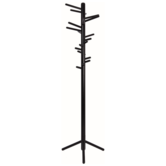 Artek - Clothes Tree 160 black lacquered - black steel base