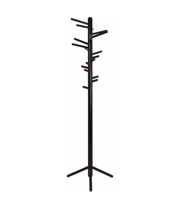 Artek  Artek - Clothes Tree 160 zwart gelakt - zwart stalen voet