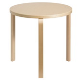 Artek - Aalto Table round 90B berken