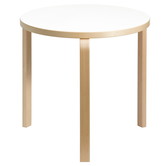 Artek - Aalto Table round 90B wit laminaat