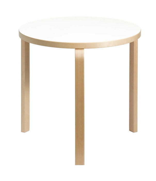 Artek  Artek - Aalto Table round 90B white laminate