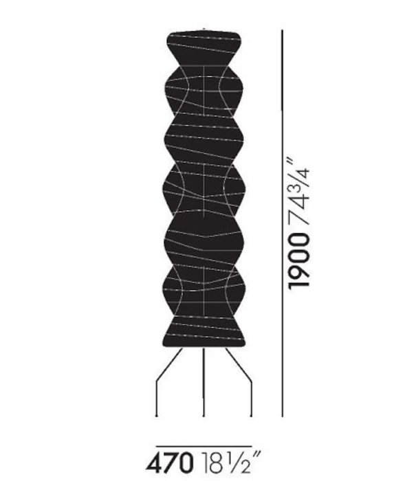 Vitra  Akari Uf4-33N floor lamp