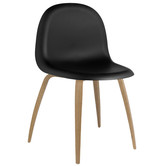 Gubi - 5 Chair Zwart / Eiken