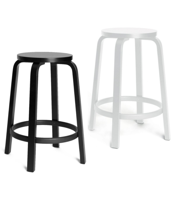 Artek  Artek - Bar Stool 64 Black Birch