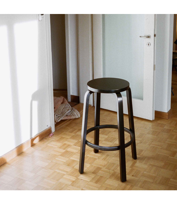 Artek  Artek - Bar Stool 64 Black Birch