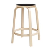 Artek - Bar Stool 64  Birch- Lino Black