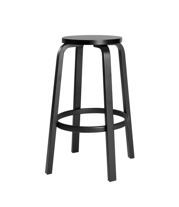 Artek  Artek - Bar Stool 64 Black Birch