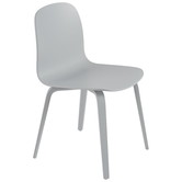 Muuto Visu Dining Chair Wood Base grey