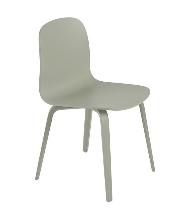 Muuto  Visu Wood Eetkamerstoel dusty groen
