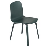 Muuto Visu Wood Dining Chair dark green