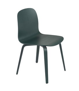 Muuto Visu Wood Dining Chair dark green