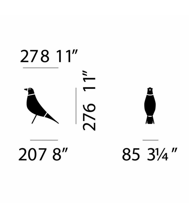 Vitra  Vitra Eames House Bird, black ash