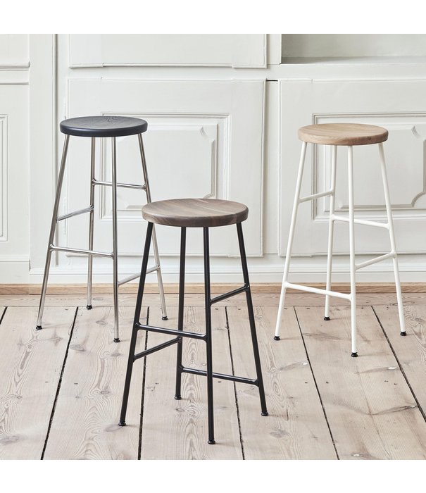 Hay  Hay - Cornet Bar Stool 65Cm Smoked Oak - Base Black