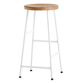 Hay - Cornet Bar Stool 65Cm Oiled Oak - Base Cream