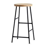 Hay - Cornet Bar Stool 75Cm Oiled Oak - Base Black