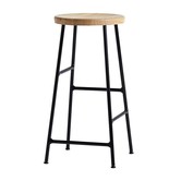 Hay Cornet Bar Stool High oiled oak, soft black