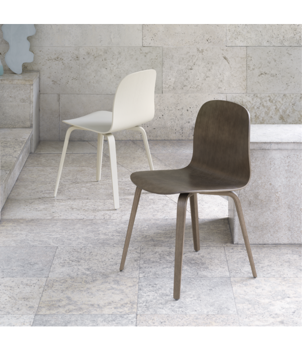 Muuto Visu Wood Dining Chair dark green