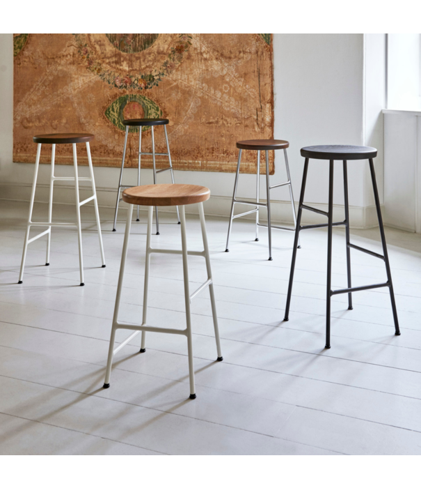 Hay  Hay - Cornet Bar Stool 75Cm Oiled Oak - Base Cream