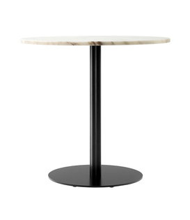 Audo - Harbour Column Dining table off white marble Ø80