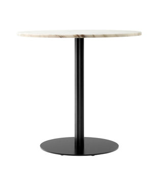 Audo - Harbour Column Dining table off white marble Ø80