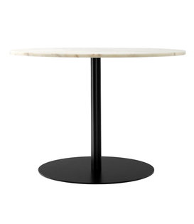 Audo - Harbour Column Dining tafel off white marmer Ø105