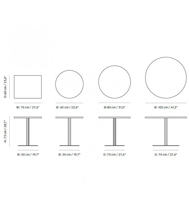 Audo Audo - Harbour Column lounge table marble