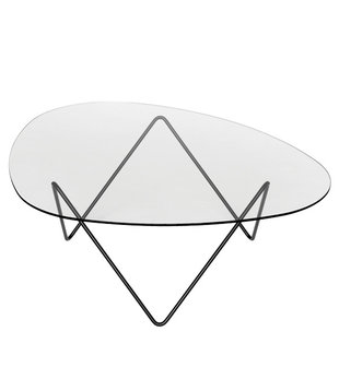 Gubi - Pedrera coffee table, black base