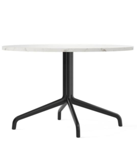 Audo - Harbour Column lounge table off white marble Ø80