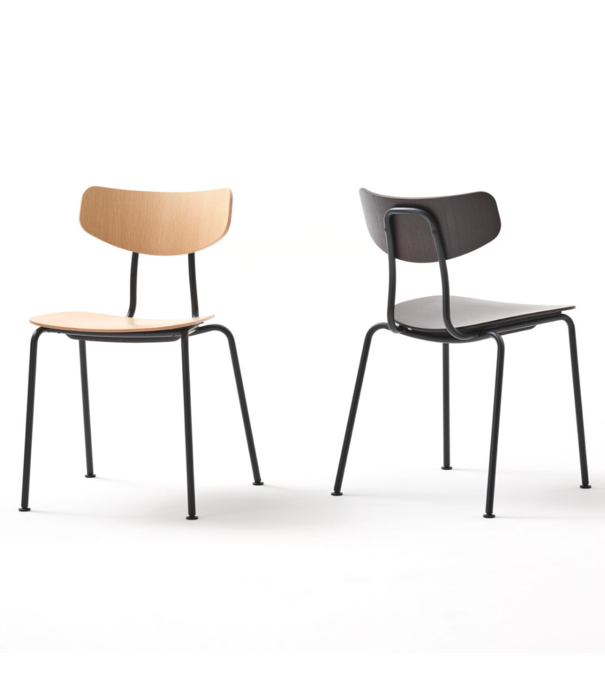 Vitra  Vitra - Moca Chair Natural Oak - Crome