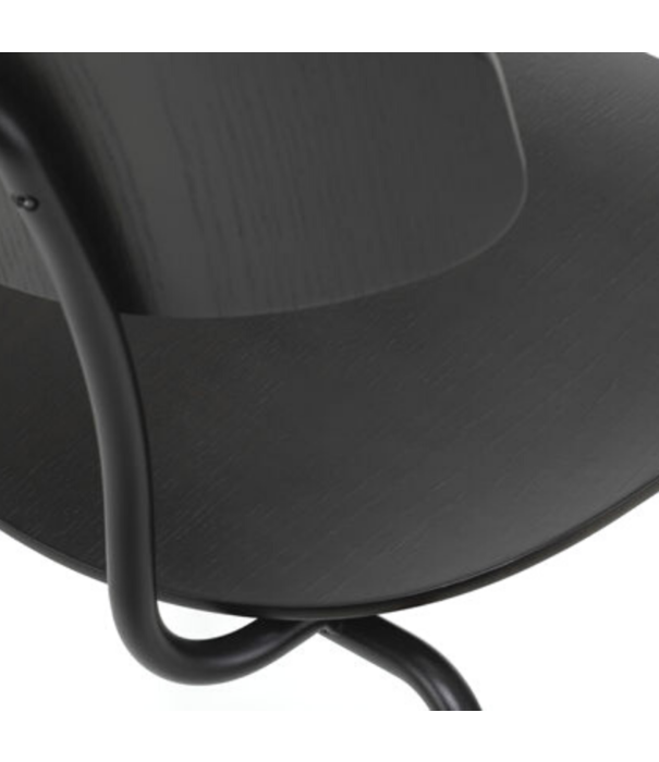Vitra  Vitra  Moca Dining Chair dark oak, black tube base