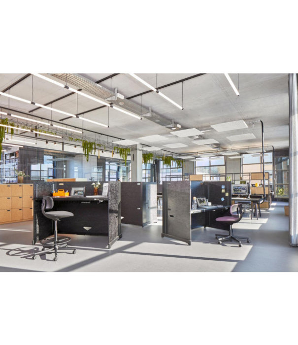 Vitra  Vitra Rookie High Bureaustoel zwart, stof Twill zwart