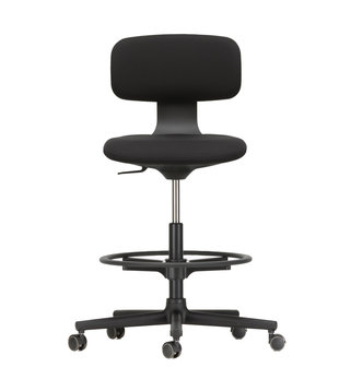 Vitra  Rookie High Office Chair black, Twill black