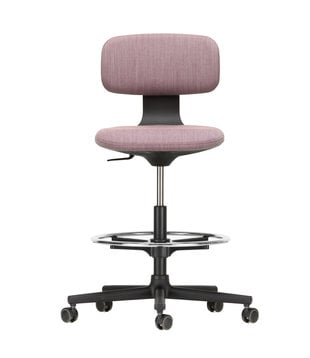 Vitra Rookie High Bureaustoel tress aubergine melange