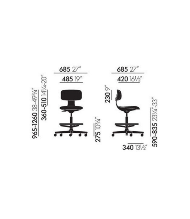 Vitra  Vitra - Rookie Office Chair High Rose