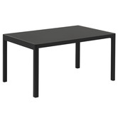 Muuto - Workshop eettafel zwart linoleum - 140 x 92