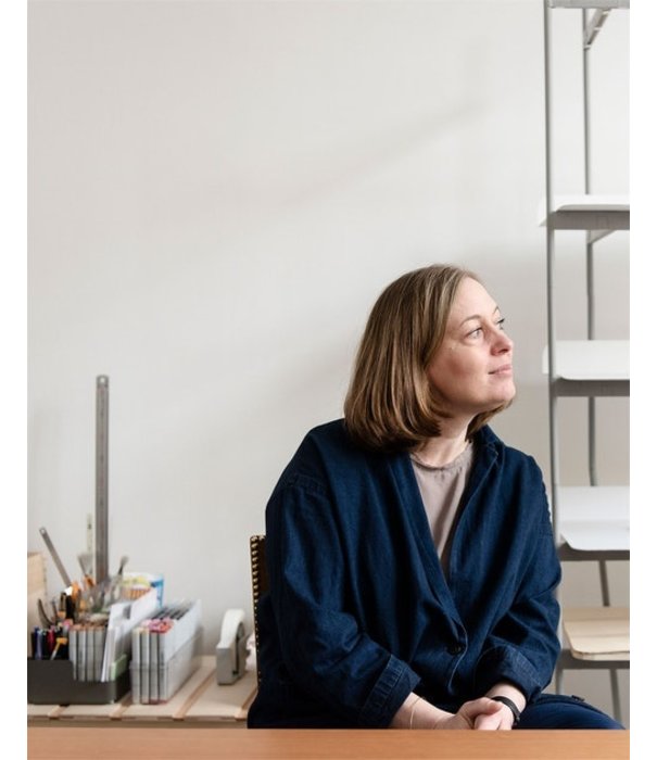 Muuto  Muuto Workshop Tafel zwart, zwart linoleum 200cm