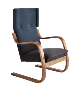 Artek - Lounge Chair 401 Turquoise/Brown