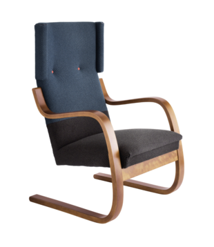 Artek - Lounge Chair 401 Turquoise/Bruin