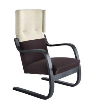 Artek - Lounge Chair 401 White/Brown
