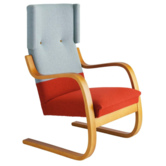 Artek - Lounge Chair 401 Blue/Red