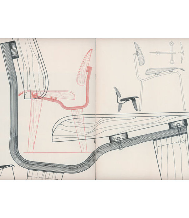 Vitra  Vitra LCW Lounge Stoel walnoot