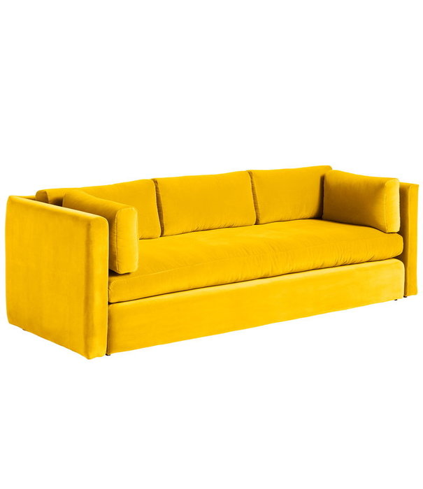Hay  Hay - Hackney 3-seater Sofa Lola yellow velours
