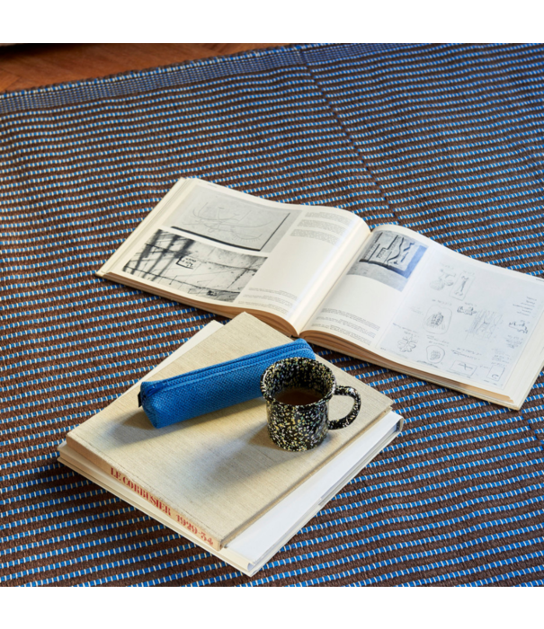 Hay  Tapis Tapijt Kastanje - Blauw