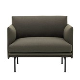 Muuto Outline Chair Fiord 961, black base