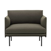 Muuto - Outline Fauteuil Fiord 961 groen