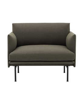 Muuto Outline Chair Fiord 961, black base