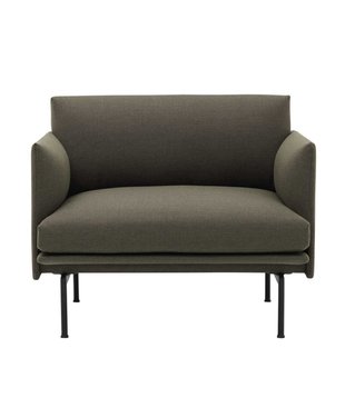Muuto Outline Chair Fiord 961, black base