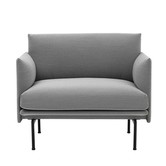 Muuto - Outline Chair steelcut trio 133 grey